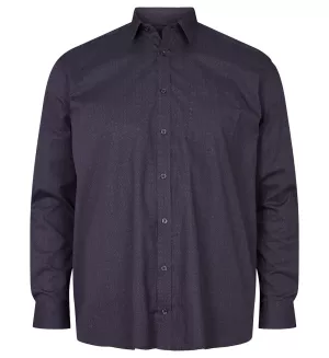 Chemise motifs géométriques bordeaux -7XL