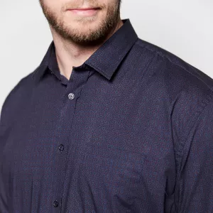 Chemise manche longue bordeaux de 3XL à 8XL-7XL