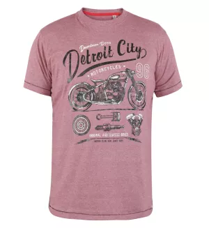 T-shirt Mélange de carmin manche courte de 3XL à 6XL