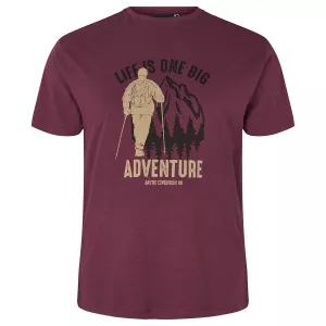 North 56.4 T-shirt manche courte Aubergine de 3XL à 8XL