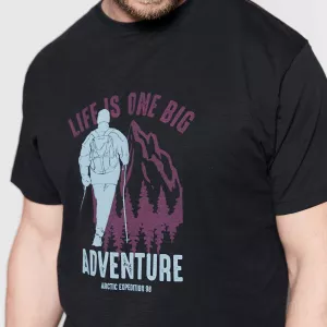 North 56.4 T-shirt manche courte noir de 3XL à 8XL-3XL