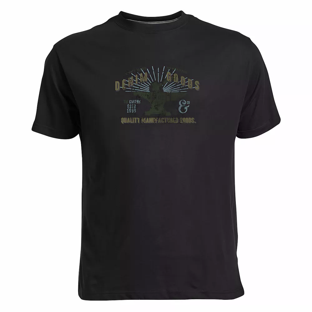T-shirt manche courte noir Denim Goods-3XL