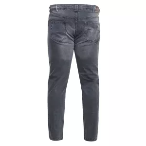 Jean grande taille noir délavé benson - Entre jambe 32-P46