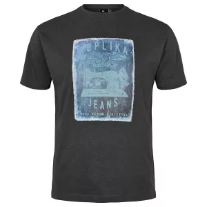 T-shirt Replika Jeans manche courte noir de 3XL à 6XL