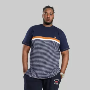 T-shirt bleu marine manche courte 4XL-4XL