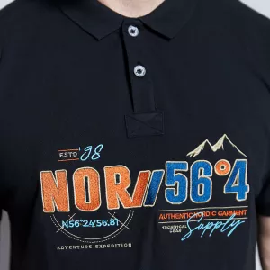 North 56.4 Polo manche courte noir de 3XL à 10XL-3XL