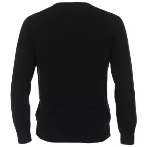 Pull Col rond manche longue noir-4XL