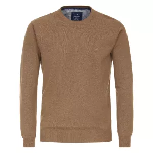 Pull Col rond manche longue Camel de 3XL à 6XL