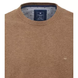 Pull Col rond manche longue Camel-4XL