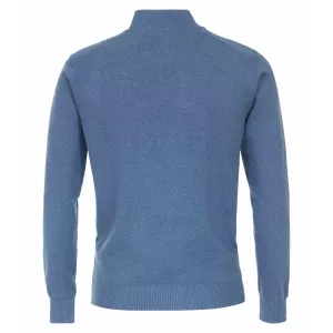 Pull Cardigan zippé bleu admiral-6XL