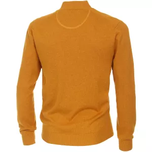 Pull Cardigan zippé ocre-3XL