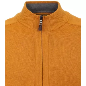 Pull Cardigan zippé ocre-3XL
