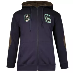 Sweatshirt bleu marine et vert militaire écusson Soldier