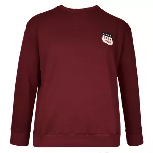 Sweatshirt écusson EASY 1930 bordeaux-3XL