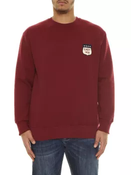 Sweatshirt écusson EASY 1930 bordeaux-3XL