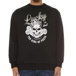 Sweatshirt noir de 3XL à 8XL-4XL