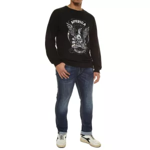 T-shirt manche longue noir de 3XL à 8XL-5XL