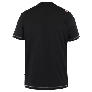 T-shirt manches courtes noir de 3XL à 6XL-3XL