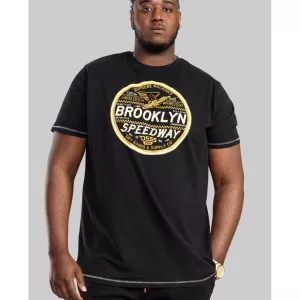 T-shirt manches courtes noir de 3XL à 6XL-6XL