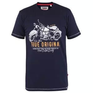 T-shirt Duke Bike True Original bleu marine