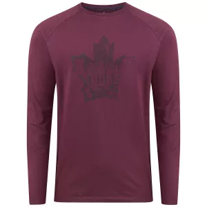 T-shirt manche longue bordeaux 3XL à 8XL