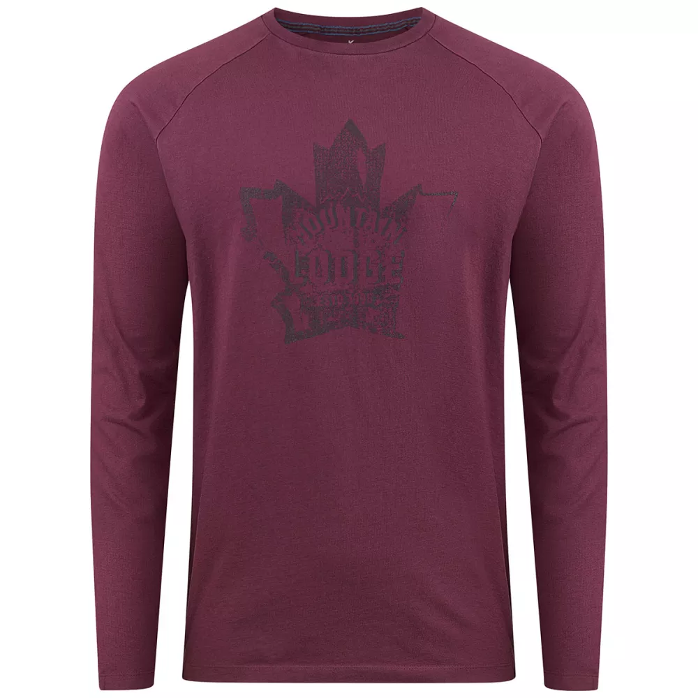 T-shirt manche longue bordeaux 3XL à 8XL-3XL