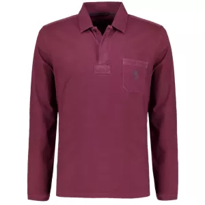 Polo manches longues rugby bordeaux de 3XL à 8XL