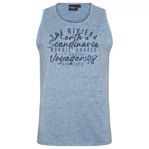 Débardeur Mélange de bleu motif Riviera Scandinavia