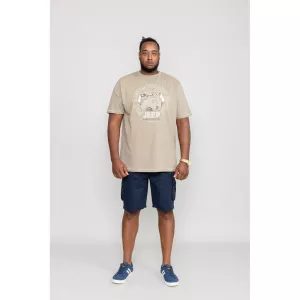 T-shirt manches courtes JEEP Beige clair de 3XL à 6XL-3XL