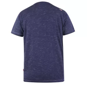 T-shirt surf Mélange de bleu marine D555 Hawaii-10XL