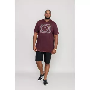 T-shirt manches courtes Aubergine de 3XL à 4XL-4XL