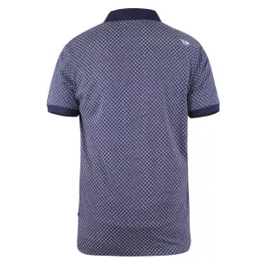 Polo bleu marine Col boutonné de 3XL à 8XL-5XL