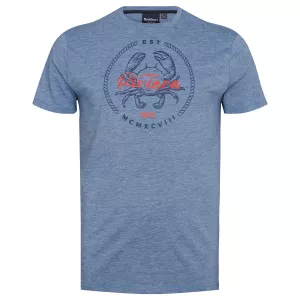 T-shirt Nordic Riviera Mélange de bleu effet chiné