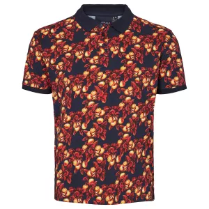 North 56.4 polo imprimé manche courte noir de 2XL à 8XL