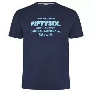 North 56.4 T-shirt manche courte bleu marine de 2XL à 8XL