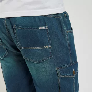 Short jeans bleu délavé grande taille 2XL - 8XL-5XL