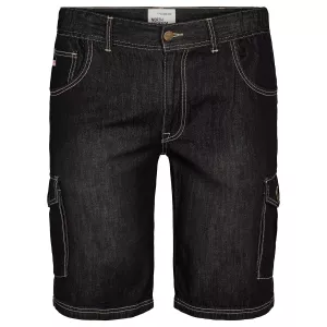 Short jeans noir délavé grande taille 2XL - 8XL-7XL