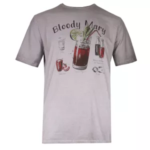 T-shirt Bloody Mary gris anthracite délavé