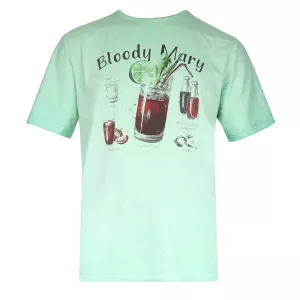 T-shirt Bloody Mary vert menthe délavé