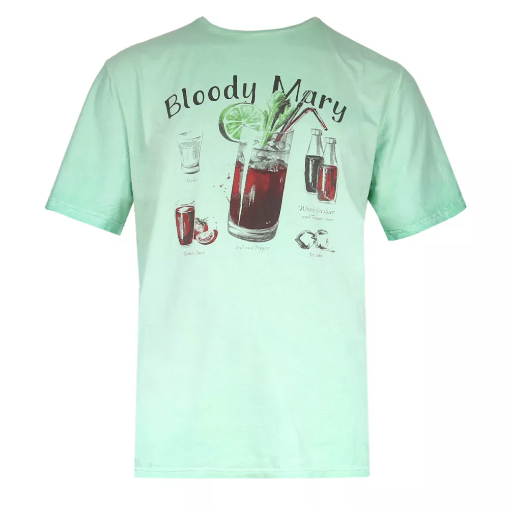 T-shirt manche courte vert menthe délavé de 3XL à 8XL-5XL