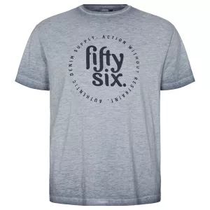 North 56.4 T-shirt manche courte mélange de bleu clair délavé 2XL et 5XL-8XL