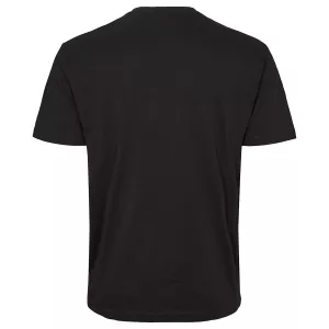 T-shirt col V noir avec poche poitrine-8XL