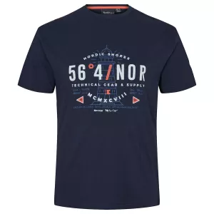 North 56.4 T-shirt manche courte bleu marine 2XL à 10XL