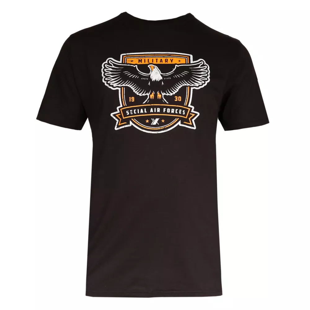 T-shirt manche courte noir de 3XL à 8XL-3XL