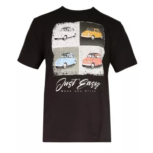T-shirt Just Easy 4 voitures 500 noir