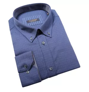 Chemise manches longues bleue de 3XL à 8XL