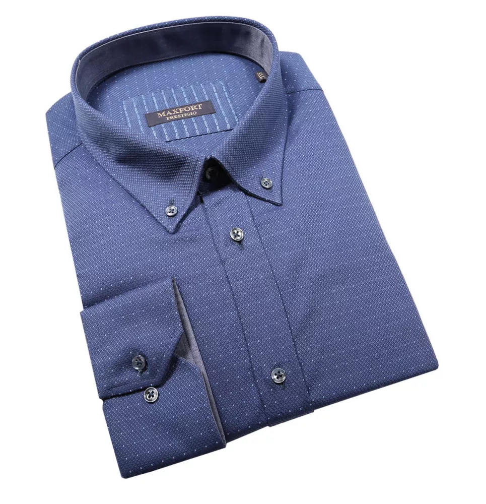 Chemise manches longues bleue de 3XL à 8XL-6XL