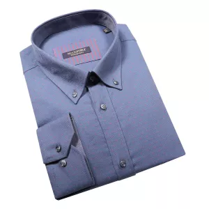 Chemise manches longues bleu denim de 3XL à 8XL-4XL