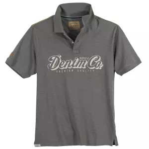 Polo manche courte gris Charcoal 3XL à 8XL