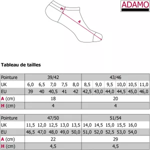 4 Paires Chaussettes Sneaker Mélange de gris foncé-39/42